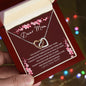DEAR MOM, INTERLOCKING HEARTS NECKLACE
