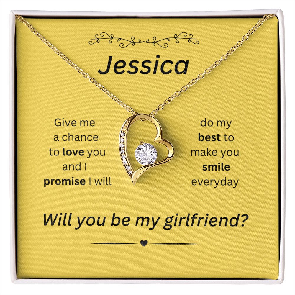 Will You Be My Girlfriend Gift-Forever Love Necklace