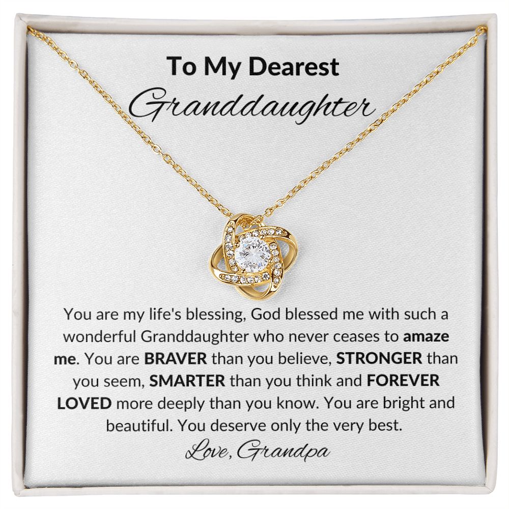 To My Granddaughter Heart Pendant Necklace - Granddaughter Necklace  Granddaughter Gift Graduation Gifts | Wish